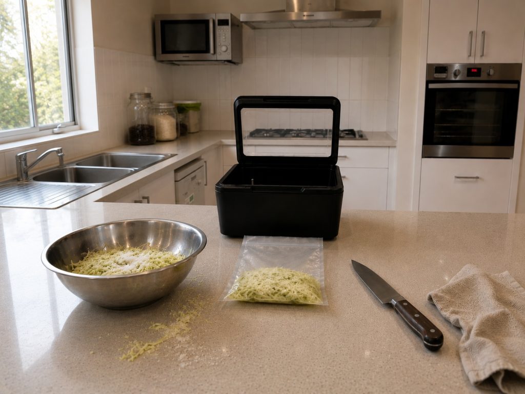 Salt, bag, time, system. The chamber vacuum method end to end.